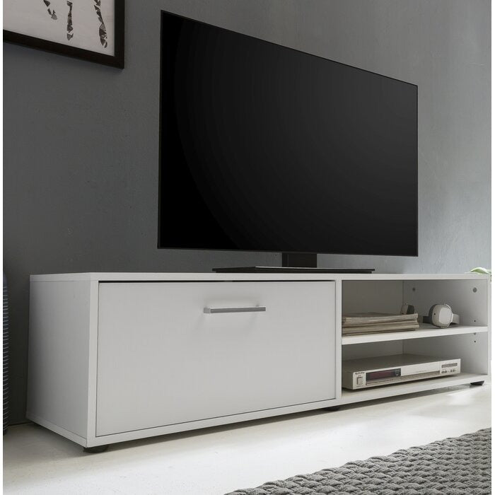 ترابيزة تلفزيون، 120 × 40 × 50 سم - أبيض - AZ3001