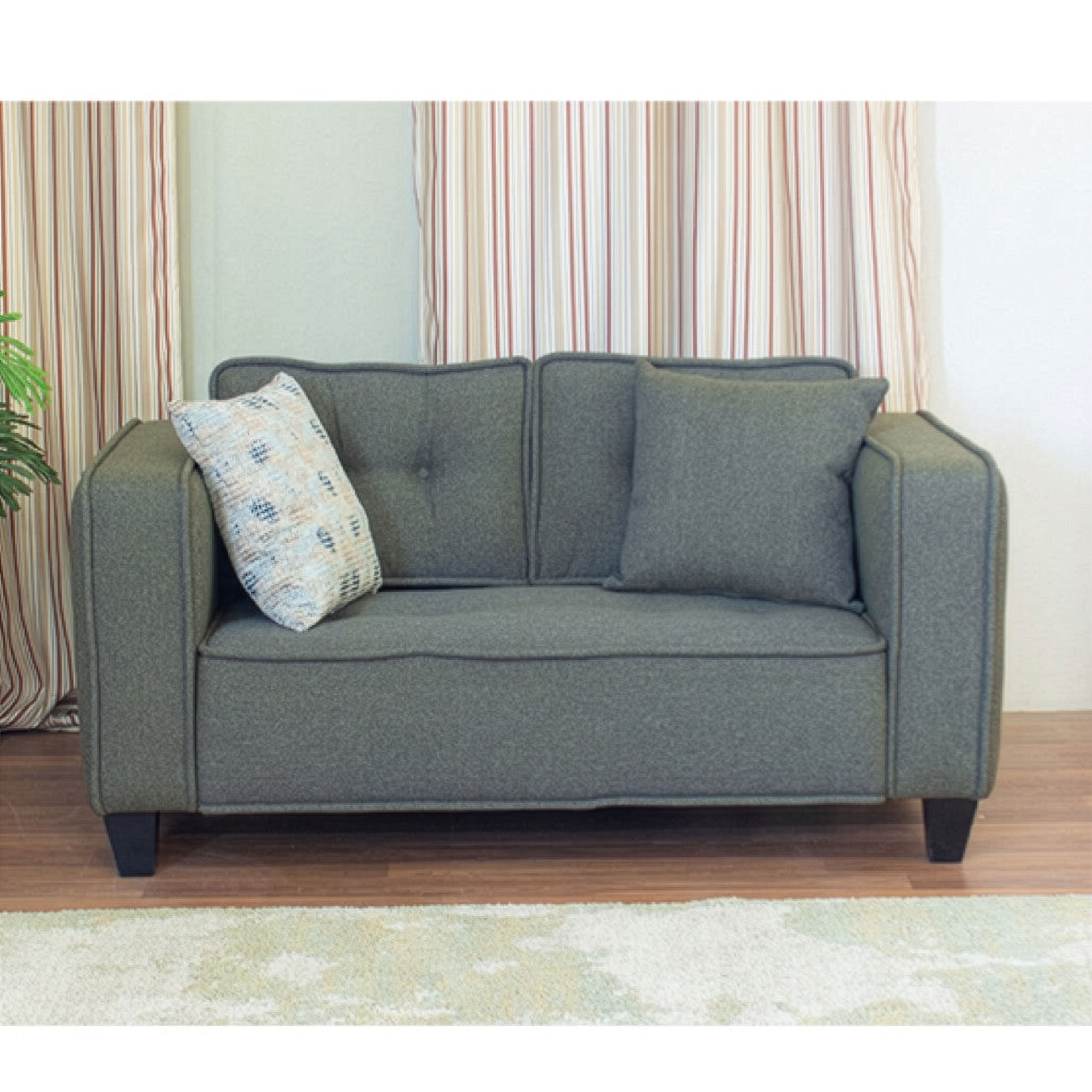Modern Sofa Piece (MDF and Musky) – Dark Gray – Marassi