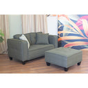 Modern Sofa Set 4 Pieces (MDF and musky) – Color: Gray – Marassi