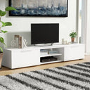 ترابيزة تلفزيون، 160 × 40 × 45 سم - أبيض - AZ30012