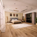 غرفة نوم Diamonda (ألواح Melamine MDF) – سرير 160 سم، تسريحة 100 سم، 2 كومودينو 55 سم، دولاب ملابس 245 سم