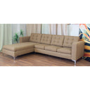 ركنة عصرية على شكل حرف L (MDF، الأبلكاش)– بيج هادئ -Izel