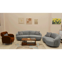 Modern Sofa Set 3 Pieces (Beech Wood, Plywood,MDF and Pine) – Color: Gray and Brown –2507