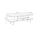 ترابيزة تلفزيون، 150 × 30 × 50 سم - أبيض وخشبي - AZ30037