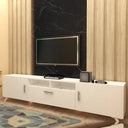 ترابيزة تلفزيون، 160 × 30 × 50 سم - أبيض - AZ30040