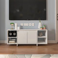 طاولة تلفزيون، 120 × 35 × 52 سم - أبيض - AZ30049