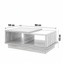 كونسول استقبال، 90 × 42 × 50 سم - أبيض وخشبي - AZH-00028