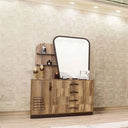 غرفة نوم Marsin (ألواح Melamine MDF) – سرير 160 سم، تسريحة 100 سم، 2 كومودينو 55 سم، دولاب ملابس 245 سم