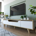 ترابيزة تلفزيون، 180 × 30 × 40 سم - خشبي وأبيض - AZ3005