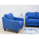 Modern 3-piece sofa set (plywood wood, Beech, Musky) – Color: Blue - VECTORIA