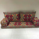 مجلس NUBI (1 مقعد أساسي + 2 وسادة ظهر + 2 مسند يد + 2 لوح + 1 بوف حبيبات) - 200*60*60 cm – ألوان متعددة