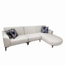 ركنة منزلية عصرية على شكل حرف L – خشب طبيعي – أبيض – 285*175*85 cm – Espresso Pro max