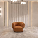 Modern 3-piece living room set (Plywood, Beech wood, and Musky wood) – Color: Beige and Orange – 2518