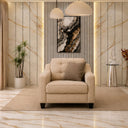 Modern 3-Piece living room (Plywood, Beech wood, and Musky wood) - Color: Beige - Moana