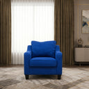 Modern 3-piece sofa set (plywood wood, Beech, Musky) – Color: Blue - VECTORIA
