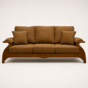 Modern 3-piece sofa set (Beech and Plywood Wood) – Color: Brown – Spider