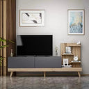 ترابيزة تلفزيون، 180 × 40 × 35 سم - خشبي ورمادي - AZ3008