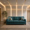 Modern 3-piece sofa set (plywood wood, Beech and Musky) – Color: Turquoise  – Star