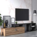 ترابيزة تلفزيون، 200 × 35 × 55 سم - خشبي ورمادي - AZ3009