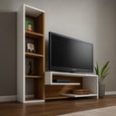 ترابيزة تلفزيون، 160 x 160 x 40 سم - بني وأبيض - AZ111341