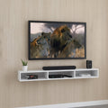 طاولة تلفزيون، 90 × 25 × 15 سم - أبيض - AZ3002