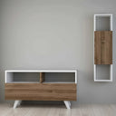 ترابيزة تلفزيون، 90 × 30 × 45 سم - بني وأبيض - AZ30030