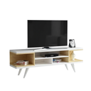ترابيزة تلفزيون، 150 × 30 × 50 سم - أبيض وخشبي - AZ30037