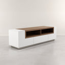ترابيزة تلفزيون، 140 × 40 × 45 سم - أبيض وبني ورمادي - AZ30054