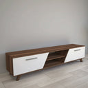 ترابيزة تلفزيون، 180 × 38 × 50 سم - بني وأبيض - AZ30057