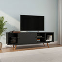 ترابيزة تلفزيون، 160 × 38 × 55 سم - أسود وخشبي - AZ30060