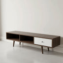 ترابيزة تلفزيون، 150 × 30 × 50 سم - بني وأبيض - AZ30061