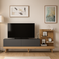 ترابيزة تلفزيون، 180 × 40 × 35 سم - خشبي ورمادي - AZ3008