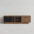 طاولة تلفزيون، 180 × 40 × 45 سم - خشبي وأسود - TV Stand 5