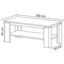 كونسول استقبال، 100 × 50 × 40 سم - رمادي - AZH-00063