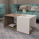 كونسول استقبال، 100 × 60 × 40 سم - بني وأبيض - AZH-00026