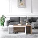 كونسول استقبال، 75  × 45 × 45 سم - أبيض وخشبي - AZH-00036
