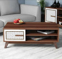 كونسول استقبال، 110  × 60 × 40 سم - أبيض وخشبي - AZH-00039