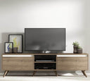 ترابيزة تلفزيون، 140 × 30 × 50 سم - خشبي وأبيض - AZ30078