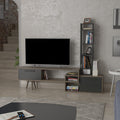 طاولة تلفزيون، 167 × 30 × 133 سم - بني ورمادي - AZ30080