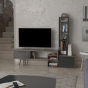 ترابيزة تلفزيون، 167 × 30 × 133 سم - بني ورمادي - AZ30080