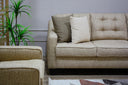 Modern 3-Piece living room (Plywood, Beech wood, and Musky wood) - Color: Beige - Moana