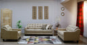 Modern 3-Piece living room (Plywood, Beech wood, and Musky wood) - Color: Beige - Moana