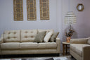 Modern 3-Piece living room (Plywood, Beech wood, and Musky wood) - Color: Beige - Moana