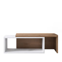كونسول استقبال، 75  × 45 × 45 سم - أبيض وخشبي - AZH-00036