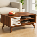 كونسول استقبال، 110  × 60 × 40 سم - أبيض وخشبي - AZH-00039