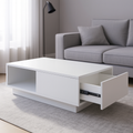 طاولة استقبال 100×50×45 سم - أبيض - AZH-00050
