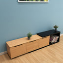ترابيزة تلفزيون، 180 × 40 × 45 سم - خشبي وأسود - TV Stand 5
