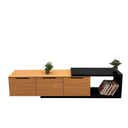 ترابيزة تلفزيون، 180 × 40 × 45 سم - خشبي وأسود - TV Stand 5