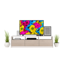 ترابيزة تلفزيون، 160 × 30 × 45 سم - خشبي وأبيض - AZ30069