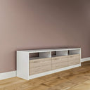 ترابيزة تلفزيون، 160 × 30 × 45 سم - خشبي وأبيض - AZ30069